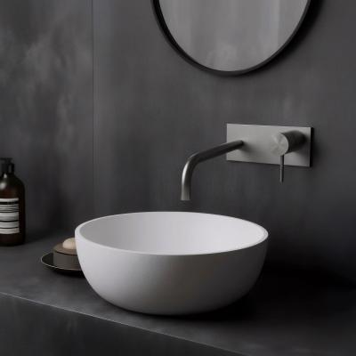 Robinetele de baie încorporate Waterevolution Flow, cu placă de acoperire, complet din oțel inoxidabil, cu gură de scurgere de 21 cm, model T1161BIE-21.