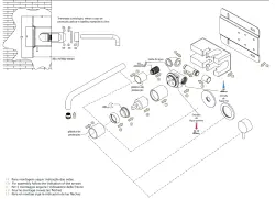 Robinetele de baie Waterevolution Flow încorporate, cu placă de acoperire completă din oțel inoxidabil, cu gură de scurgere de 15 cm, T1161BIE-15.