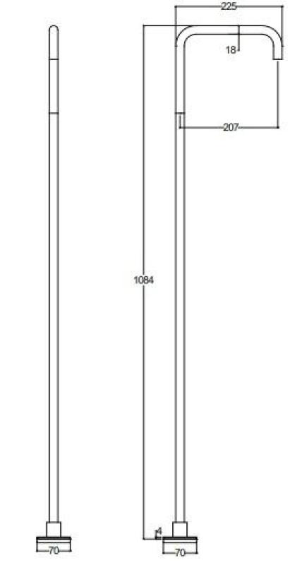 Waterevolution Flow Robinet pentru chiuvetă independentă Cu ieșire PVD Gun metal T1.676.GM.E