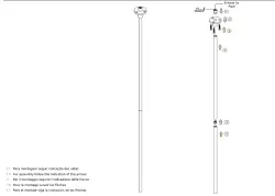 Robinetele pentru chiuveta de tavan Waterevolution Flow, din alamă periată, cu vârf T1678LE.