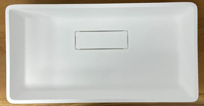 Solid-S City Chiuvetă de montare pe perete, alb mat, 62x32 cm, cu scurgere ascunsă 1208954250