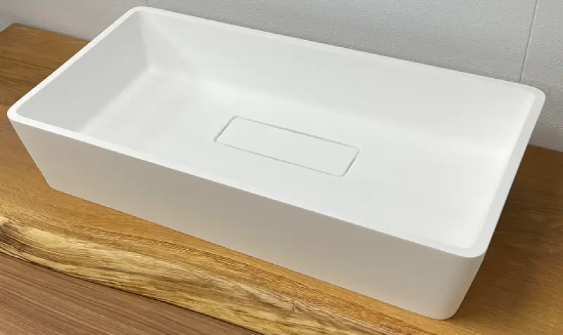 Solid-S City Chiuvetă de montare pe perete, alb mat, 62x32 cm, cu scurgere ascunsă 1208954250