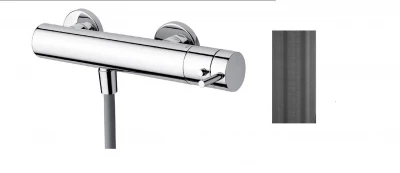 Termostatul de duș Waterevolution Flow cu set de duș PVD gun Metal T140TGME.