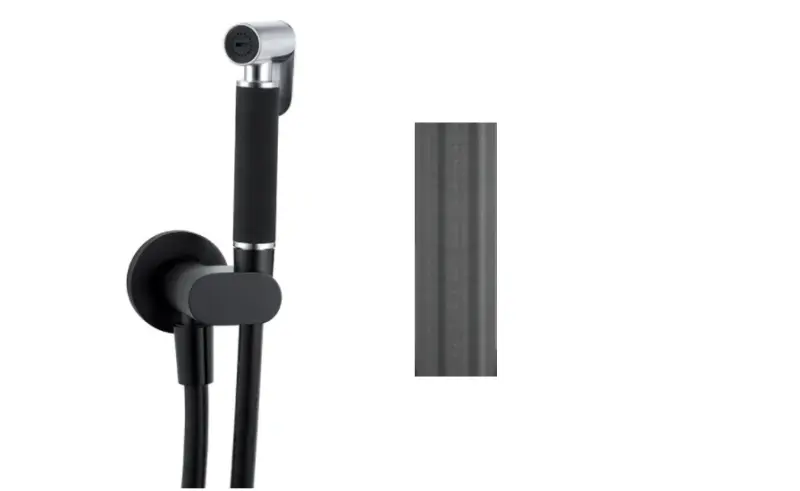 Waterevolution Flow Bidet set de duș cu mâna PVD Gun Metal T1626GME