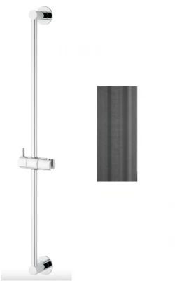 Evolutia apei - Bara de dus cu un flux de 800mm, finisaj PVD Gun Metal T1660GME.