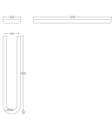 Suport pentru prosop Waterevolution flow, placat cu PVD de cupru periat A115CPE.