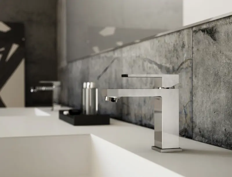 PB Kiki 1-gauri înaltă pentru robinetul de baie cu chiuvetă pentru lavoare cromate