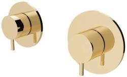 Waterevolution Flow termostat de duș încastrat cu 1 robinet de comutare auriu deschis 1208954644