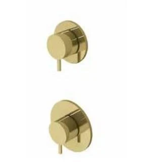 Waterevolution Flow termostat de duș încastrat cu 1 robinet de comutare auriu deschis 1208954644