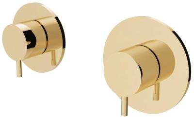 Waterevolution Flow termostat de duș încastrat cu 1 robinet de comutare auriu deschis 1208954644