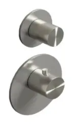 SB 316 ESTETICĂ Rotund Încorporat robinet termostat cu 1 ieșire / robinet de oprire PVD cupru periat 1208954894