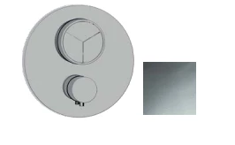 SB Push Round Robinet termostatic încastrat cu buton de presiune, preselectoare cu 3 căi și regulator de volum, crom, 1208955074.