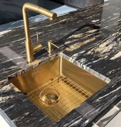 Lorreine Grătar pentru fundul chiuvetei aur PVD 50x40cm 1208955091