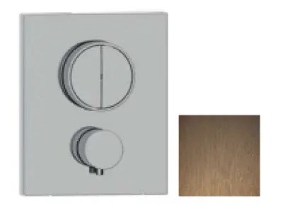 SB Push Square este o robinet termostatică încorporată, echipată cu un buton de comutare și un regulator de volum, realizată din cupru PVD. Codul său de produs este 1208955128.
