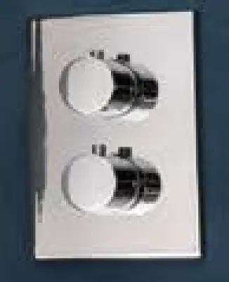 SB Universală Rotundă pe Pătrat Robinet termostatic incorporabil cu 2 ieșiri crom 1208955152