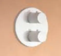 SB Universala Rotundă încastrată robinet termostatic cu 2 ieșiri, alb mat, 1208955165