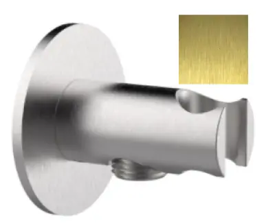 Duș manual SB Rubinetterie Universale cu suport pentru agățat și alimentare cu apă, placat cu aur PVD 316, 1208955203.