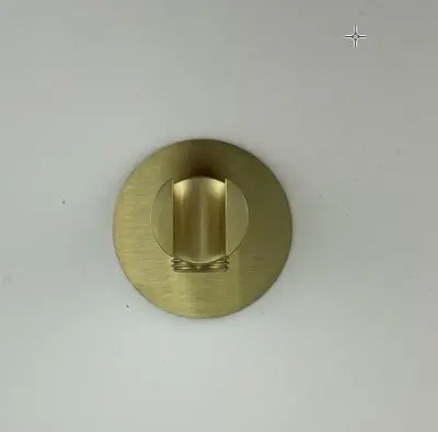 Duș manual SB Rubinetterie Universale cu suport pentru agățat și alimentare cu apă, placat cu aur PVD 316, 1208955203.
