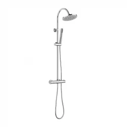 Aquadesign Orly set de duș cu termostat și duș cu efect de ploaie, crom