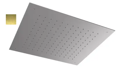 Duș de tavan SB Square 316, încastrat, 50x50 cm, placat cu aur PVD, 1208955322.
