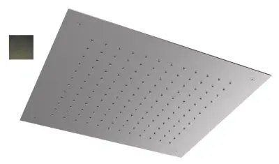 Duș de ploaie încastrabil SB Square 316, 50x50cm, PVD metal cenușiu, cod 1208955323.