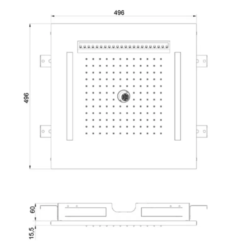 Dușul de ploaie încorporat SB Wire-Twist cu iluminare cromoterapie PVD Gun Metal 1208955382.