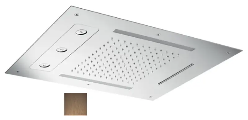 SB Spin Tentatie Cromoterapie Duș încorporat cu ploaie PVD de cupru 1208955418