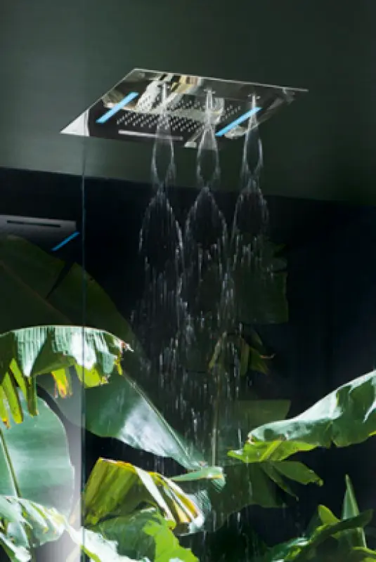 Duşul de reținere SB Spin Temptation Chromotherapy, încorporat, finisaj PVD de gun metal 1208955420.