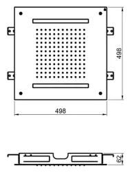 Dusori de cromoterapie SB Easy, duș încorporat, negru mat, 1208955422.