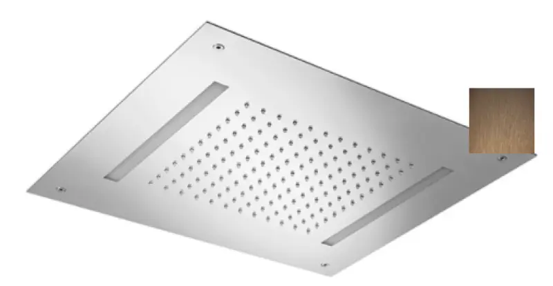 SB Easy Cromoterapie Duș de ploaie încorporat PVD cupru 1208955424