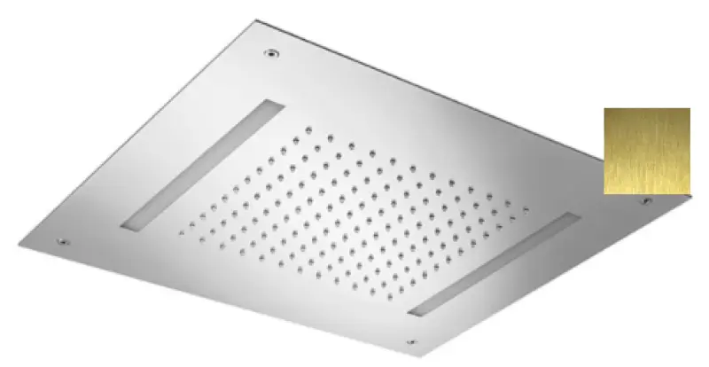 SB Easy Cromoterapie Duș de ploaie încorporat PVD aur 1208955425