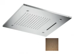 SB Cromoterapie duș încorporat cu 3 tipuri de jeturi 50x50 cm PVD Cupru 1208955447