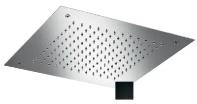 Ducha de lluvia empotrada SB Square Chromotherapy en negro mate 1208955463