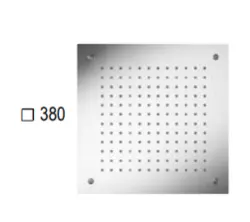 SB Square Cromoterapie Duș de ploaie încorporat PVD Gun Metal 1208955466