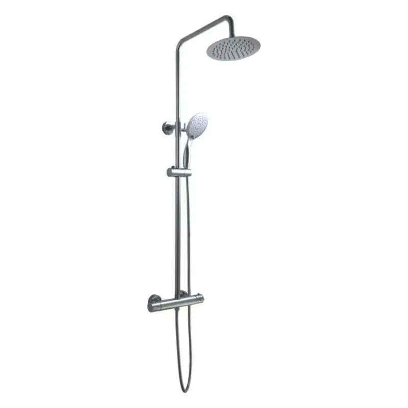 Aquadesign Valence set de duș cu termostat și duș cu efect de ploaie, crom