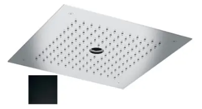 Duș de plafon SB încorporat cu cască icicle 38x38cm, negru mat 1208955634.