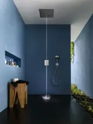 Duş de tavan încorporat SB cu efect de ploaie și model icicle, 38x38 cm, PVD Cupru 1208955658.