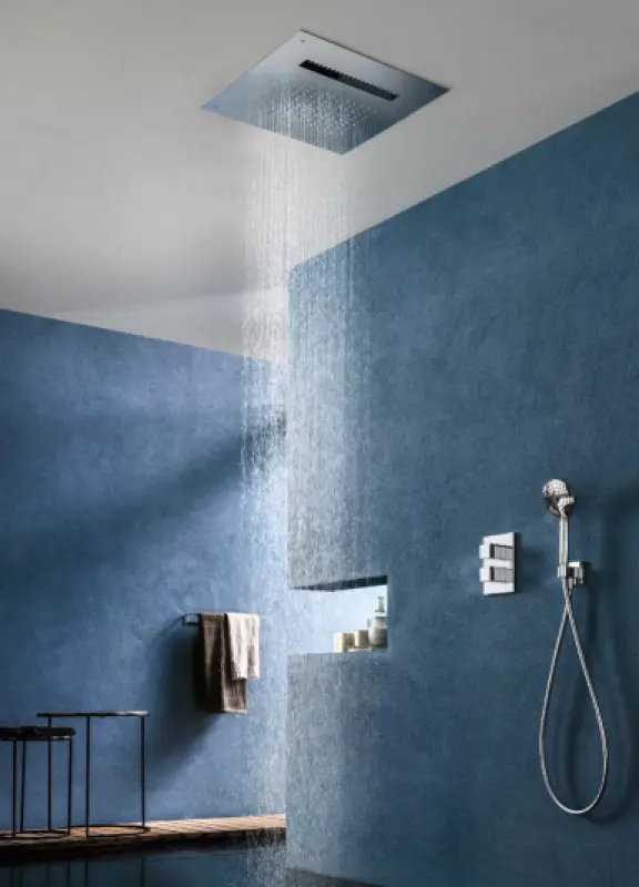 SB Wire Tentatie XL duș de ploaie incorporabil cu 2 jeturi, negru mat 1208955672.