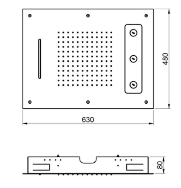 SB Spin Temptation Duș de ploaie încorporat cu 3 jeturi PVD Cupru 1208955690