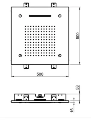 SB Temotion Dus de ploaie incorporabilă cu 3 jeturi PVD Cupru 1208955695