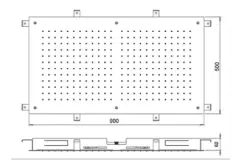 SB Temptation Duș de ploaie încorporat dreptunghiular 900x500mm Alb Mat 1208955712