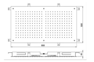 SB Temptation Duș de ploaie încorporat dreptunghiular 900x500mm Alb Mat 1208955712