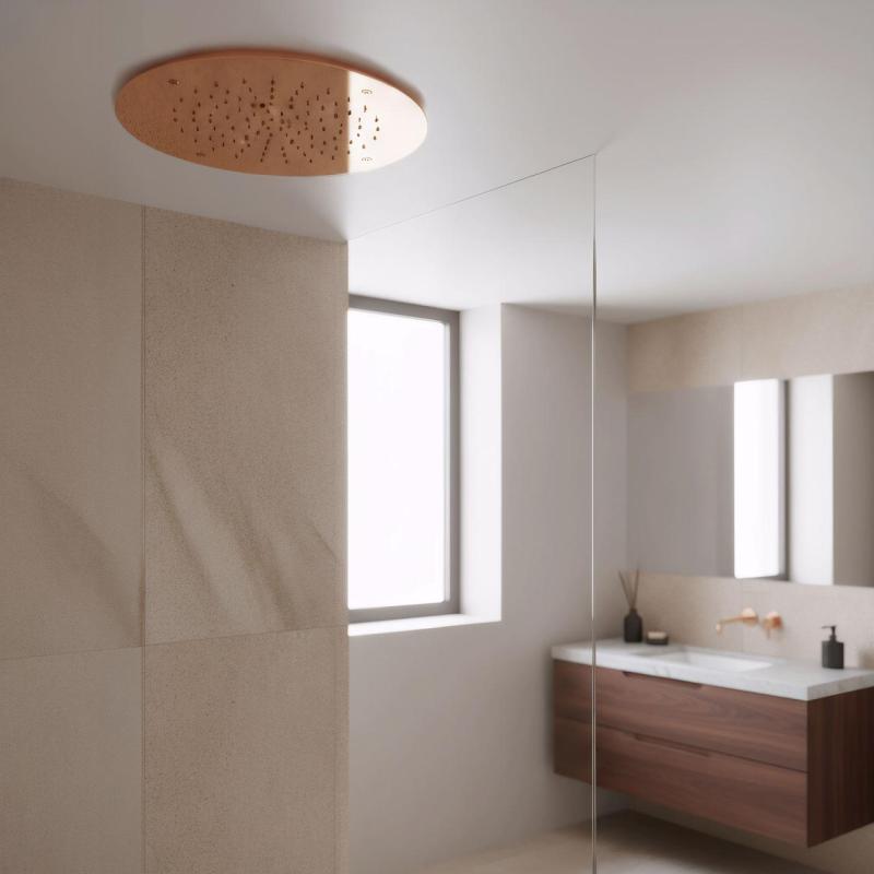 Duş de ploaie încorporat, rotund, SB Round Temptation, 50 cm, cupru PVD, 1208955808.