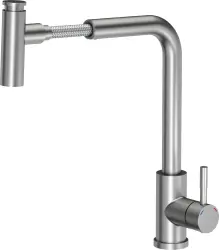 Quadri Cardiff Baterie de bucătărie cu duș extensibil cu duș extensibil cu 2 tipuri de jeturi din oțel inoxidabil  1208955914