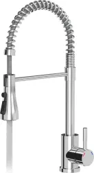 Baterie de bucătărie Quadri Derby cu gură de scurgere flexibilă și duș cu 2 tipuri de jeturi, crom 1208955915