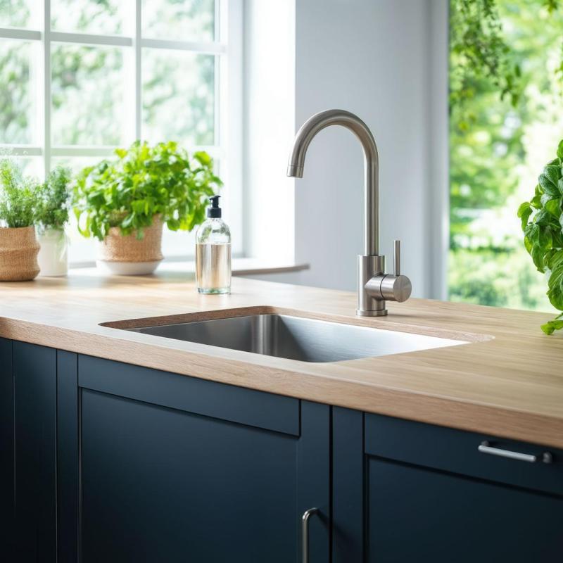 Quadri Coventry Baterie de bucătărie  crom mat și duză pivotantă 1208956032