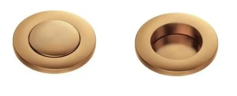 Quadri Londen Set de drenaj pentru chiuvetă din cupru, cu revărsare și buton cu deschidere rapidă 1208956063