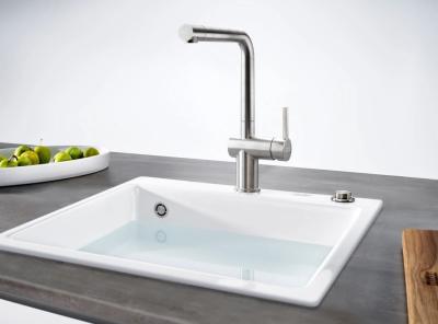 Franke Active L Robinet de bucătărie cromat cu gura de scurgere rotativă 115.0653.298
