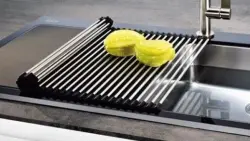 Quadri Covoraș rulabil din inox RVS deasupra și lângă chiuvetă chiuvetă 43 x 32 cm 1208956470