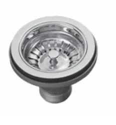 PB Set clasic de drenaj cromat pentru o chiuvetă de bucătărie și ventil cu filtru blocabil 1208956473